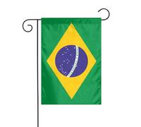 Drapeau du Brésil pour jardin 30 x 45 cm vertical double face ferme vacances