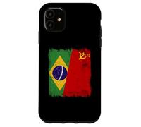 Drapeau du Brésil Union Soviétique Brésil Patrimoine CCCP Coque pour iPhone 11