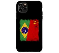 Drapeau du Brésil Union Soviétique Brésil Patrimoine CCCP Coque pour iPhone 11 Pro Max
