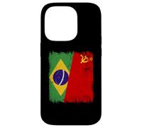 Drapeau du Brésil Union Soviétique Brésil Patrimoine CCCP Coque pour iPhone 14 Pro