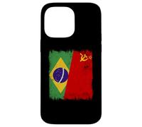 Drapeau du Brésil Union Soviétique Brésil Patrimoine CCCP Coque pour iPhone 14 Pro Max