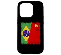 Drapeau du Brésil Union Soviétique Brésil Patrimoine CCCP Coque pour iPhone 15 Pro