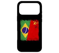Drapeau du Brésil Union Soviétique Brésil Patrimoine CCCP Coque pour iPhone 17 Pro Max