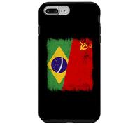Drapeau du Brésil Union Soviétique Brésil Patrimoine CCCP Coque pour iPhone 7 Plus/8 Plus
