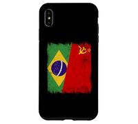 Drapeau du Brésil Union Soviétique Brésil Patrimoine CCCP Coque pour iPhone XS Max