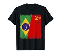 Drapeau du Brésil Union Soviétique Brésil Patrimoine CCCP T-Shirt