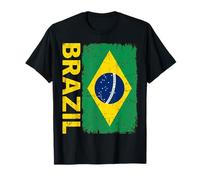 Drapeau du Brésil Vintage Vieilli T-Shirt