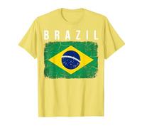 Drapeau du Brésil Vintage Vieilli T-Shirt