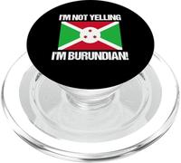 Drapeau du Burundi avec Inscription « I'm Not Yelling » PopSockets PopGrip pour MagSafe