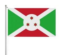 Drapeau du Burundi double face 91 x 152 cm Drapeau extérieur lourd triple couche double face 91 x 152 cm Bannière de jardin en polyester