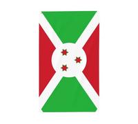 Drapeau du Burundi. Drapeau décoratif d'extérieur 0,9 x 1,5 m, bannière verticale en polyester. Convient pour une utilisation en extérieur