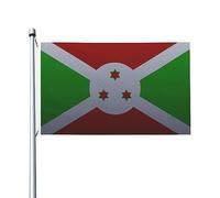 Drapeau du Burundi, drapeaux à effet tricot pour extérieur, 90 x 150 cm, double face, en polyester robuste, pour décoration de jardin, maison, festival, extérieur, drapeaux de bienvenue