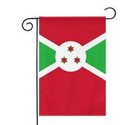 Drapeau du Burundi Drapeaux de jardin (12,5 x 18 pouces) - Bannière aux couleurs éclatantes pour décoration extérieure de jardin et de maison
