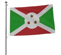 Drapeau du Burundi, drapeaux pour l'extérieur, bannière robuste double face de 2 x 3 pieds, pour la maison, la cour, le festival, la décoration de jardin extérieur, drapeau de bienvenue