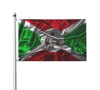 Drapeau du Burundi en soie, 90 x 150 cm, double face, en polyester robuste, pour l'extérieur, la maison, la cour, le festival, la décoration de jardin extérieur, drapeaux de bienvenue