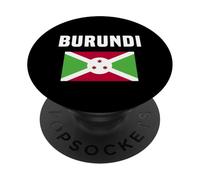 Drapeau du Burundi Fierté du Burundi Patrimoine Afrique de l'est PopSockets PopGrip Adhésif