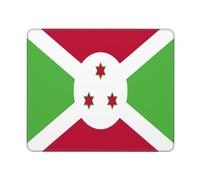 Drapeau du Burundi Imprimé Tapis De Souris Gaming Petit Tapis De Souris Bords Cousus Mousepad pour Bureau Travail Jeu 25X30Cm