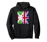 Drapeau du Burundi UK Patrimoine Britannique burundais Sweat à Capuche