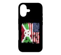 Drapeau du Burundi USA Vieilli - Demi-Américain Coque pour iPhone 17