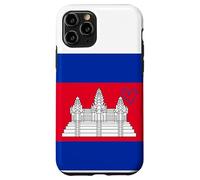 Drapeau du Cambodge - Cœur fière du Patrimoine - Fête Nationale Coque pour iPhone 11 Pro