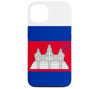 Drapeau du Cambodge - Cœur fière du Patrimoine - Fête Nationale Coque pour iPhone 13