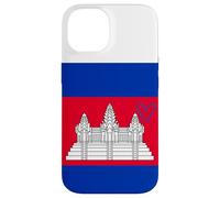 Drapeau du Cambodge - Cœur fière du Patrimoine - Fête Nationale Coque pour iPhone 14