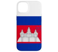 Drapeau du Cambodge - Cœur fière du Patrimoine - Fête Nationale Coque pour iPhone 14 Plus