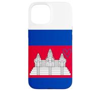 Drapeau du Cambodge - Cœur fière du Patrimoine - Fête Nationale Coque pour iPhone 15