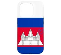 Drapeau du Cambodge - Cœur fière du Patrimoine - Fête Nationale Coque pour iPhone 15 Pro