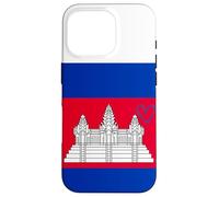 Drapeau du Cambodge - Cœur fière du Patrimoine - Fête Nationale Coque pour iPhone 16 Pro
