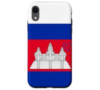 Drapeau du Cambodge - Cœur fière du Patrimoine - Fête Nationale Coque pour iPhone XR