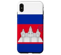 Drapeau du Cambodge - Cœur fière du Patrimoine - Fête Nationale Coque pour iPhone XS Max