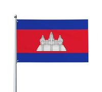 Drapeau du Cambodge décoratif imprimé - 0,9 x 1,5 m