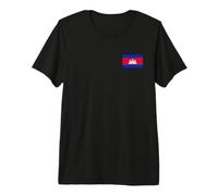 Drapeau du Cambodge Phnom Penh Angkor Wat Sim, Reap T-Shirt Haut de Gamme