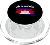 Drapeau du Cambodge USA Couleurs Pride Heritage Khmer Pride Fun Joke PopSockets PopGrip pour MagSafe