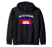 Drapeau du Cambodge USA Couleurs Pride Heritage Khmer Pride Fun Joke Sweat à Capuche