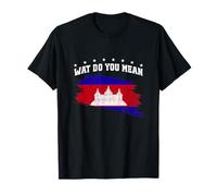 Drapeau du Cambodge USA Couleurs Pride Heritage Khmer Pride Fun Joke T-Shirt
