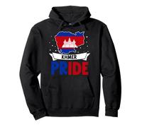 Drapeau du Cambodge USA Couleurs Pride Heritage Khmer Pride Sweat à Capuche
