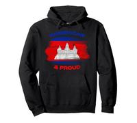 Drapeau du Cambodge USA Couleurs Pride Heritage Khmer Pride Sweat à Capuche