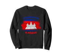 Drapeau du Cambodge USA Couleurs Pride Heritage Khmer Pride Sweatshirt