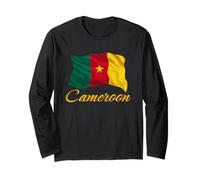 Drapeau du Cameroun Afrique Hommes Femmes Enfants Cameroun Manche Longue