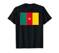 Drapeau du Cameroun avec Bordure Rouge T-Shirt