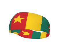 Drapeau du Cameroun Bandeau de sport anti-transpiration élégant Idéal pour la course à pied, le basket-ball, le yoga et le fitness.
