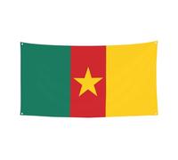 Drapeau du Cameroun - Bannière à suspendre pour les fêtes en bord de mer ou les festivals, etc
