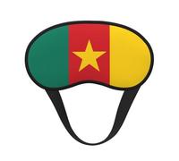 Drapeau du Cameroun C'est un masque pour les yeux à bord noir. Le masque doux pour les yeux peut améliorer la qualité du sommeil et est adapté pour l'intérieur, l'extérieur et les voyages.