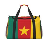 Drapeau du Cameroun : c'est un sac de voyage à main avec une grande capacité et multifonctionnel, un incontournable pour les voyages en plein air