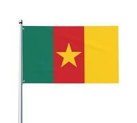 Drapeau du Cameroun, imprimé, décoratif, pour l'extérieur, pour les fêtes, en intérieur ou en extérieur - 3 x 5 pieds