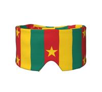 Drapeau du Cameroun Masque doux pour les yeux - Masque de sommeil confortable pour les personnes dormant sur le côté, blocage de la lumière, masque relaxant sans pression pour les yeux