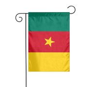 Drapeau du Cameroun pour jardin - 30 x 45 cm - Vertical - Double face - Ferme - Vacances