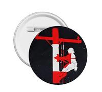 Drapeau du Canada Broche Badge Rond Bouton Pin pour décorer Chapeau Chemise Vêtements Sac Accessoires M